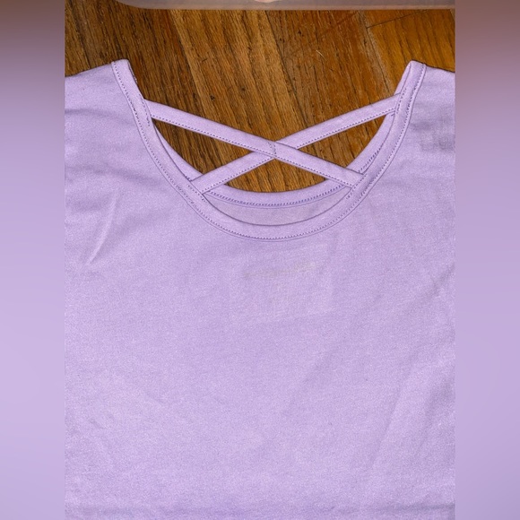 NWOT Champion light purple Be Strong,Be kind,Be Brave with crisscross back NEW - Picture 2 of 2